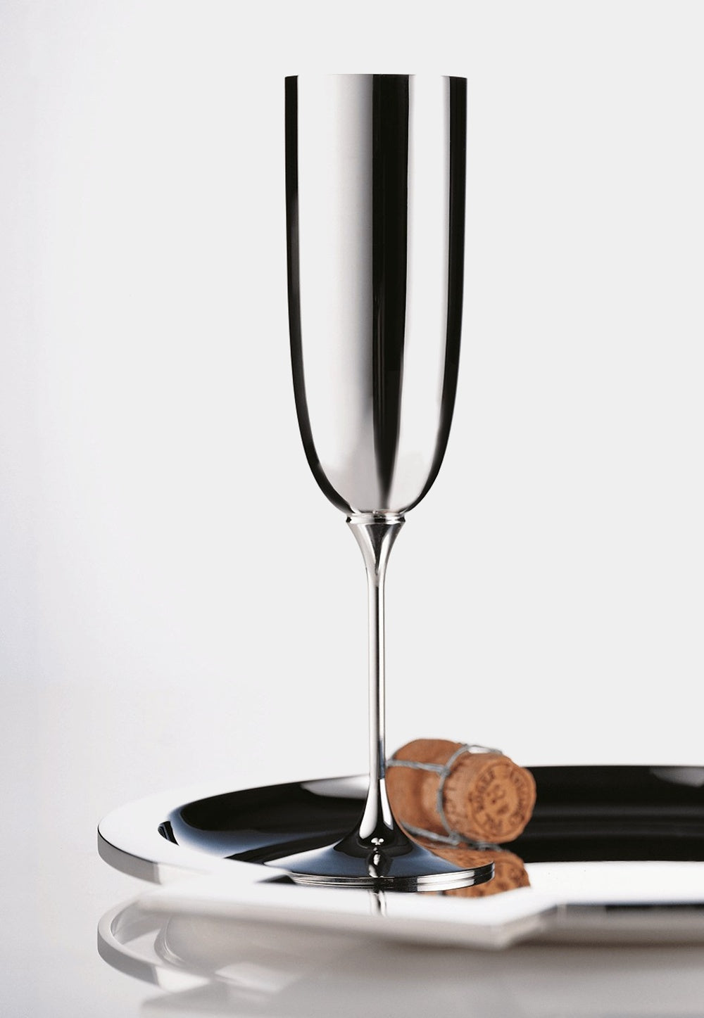 Robbe Berking Stříbrná sklenička na šampaňské Alta