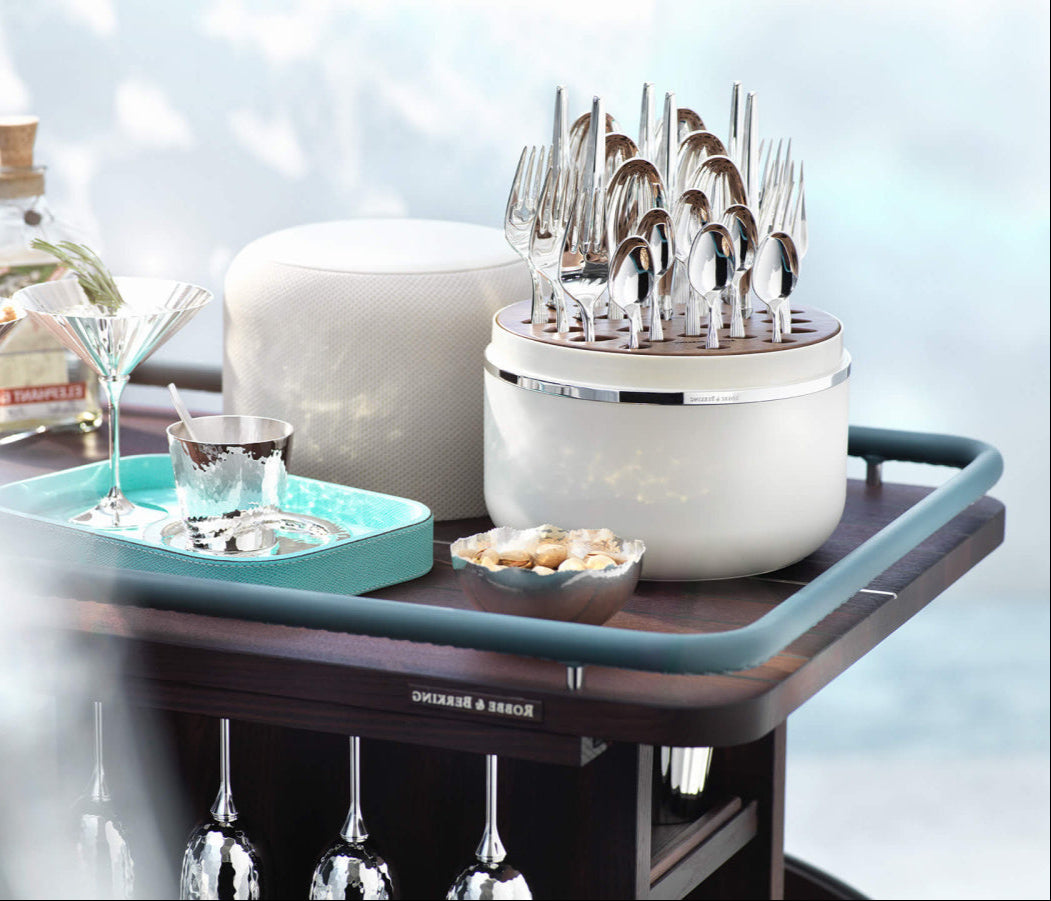 Robbe Berking THE BOX Stříbrný příbor ART DECO 24 ks