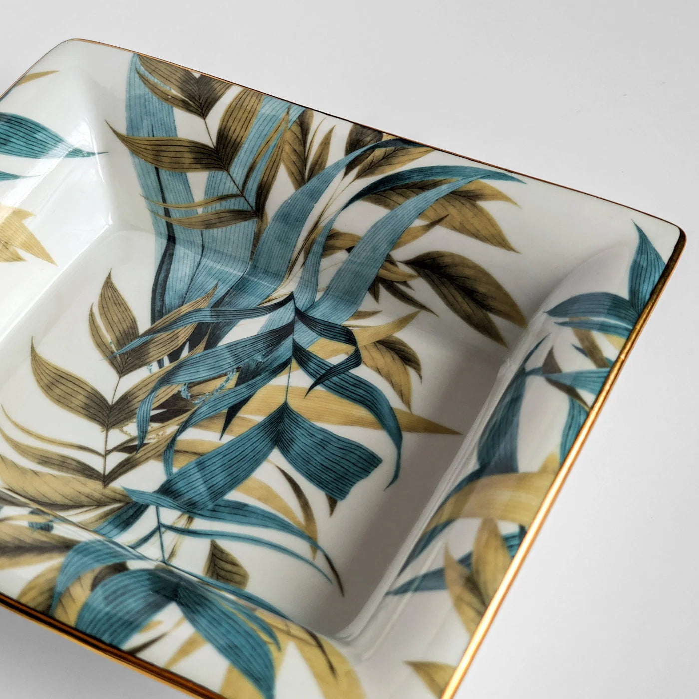 VITO NESTA Las Palmas – Set 2 hranatých porcelánových misek s tropickou krajinou