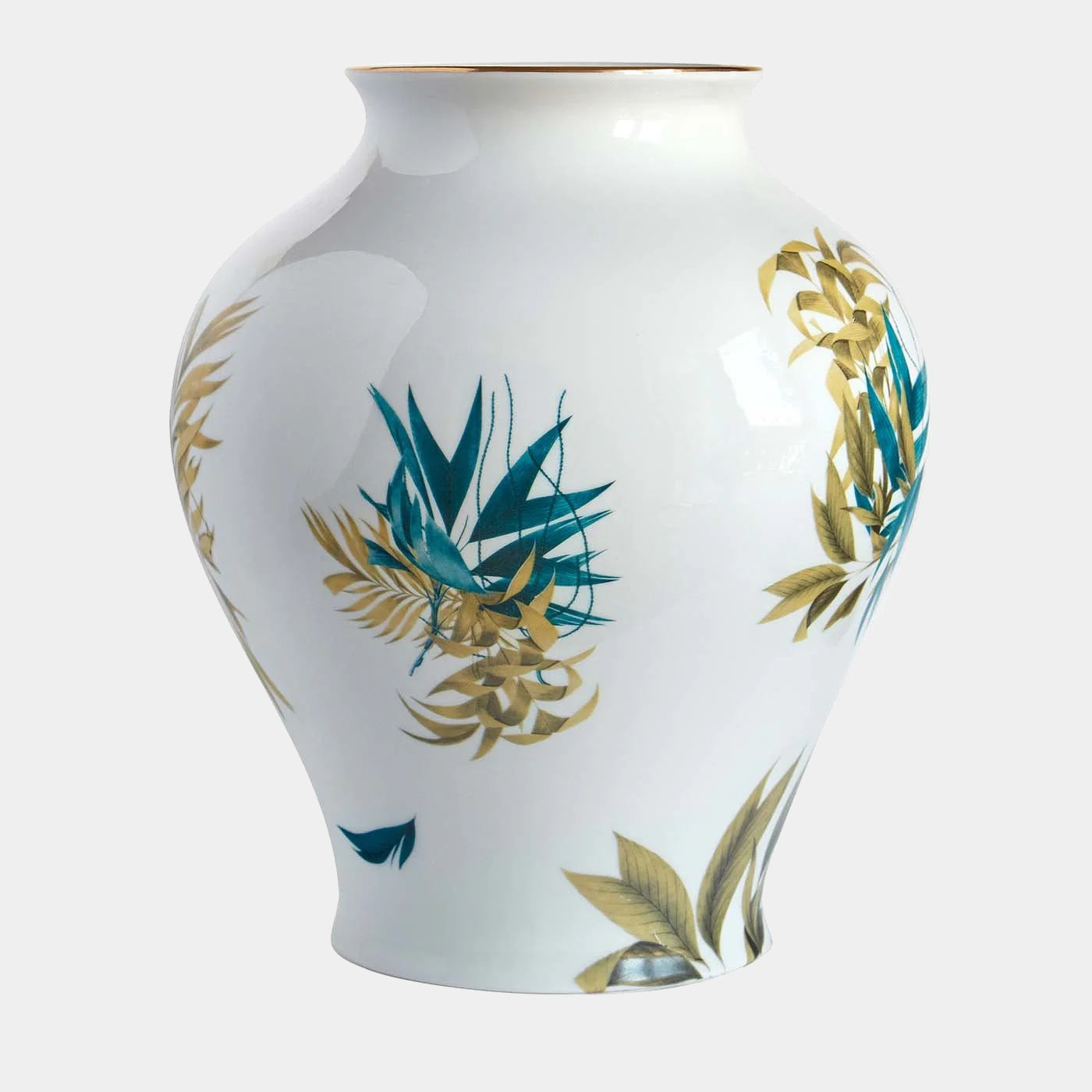 Las Palmas Porcelánová váza s palmovými listy 32 cm