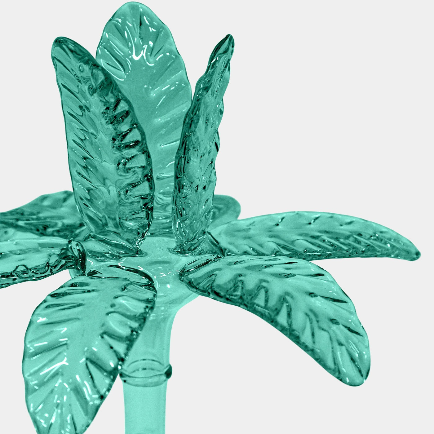 Las Palmas Sada 3 svícnů z foukaného skla ve tvaru palmy