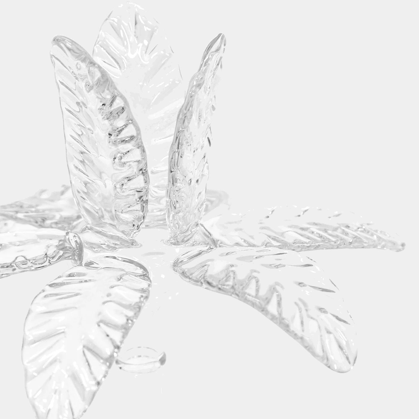 Las Palmas Sada 3 svícnů z foukaného skla ve tvaru palmy