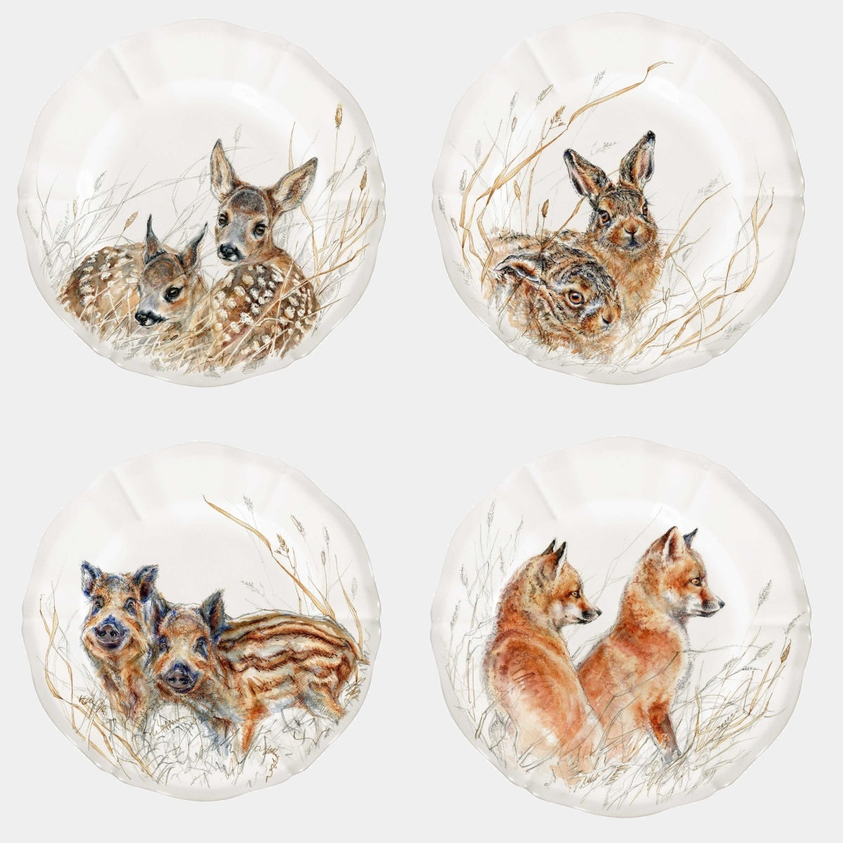 GIEN SOLOGNE talíř 23,2 cm - vzor mláďata