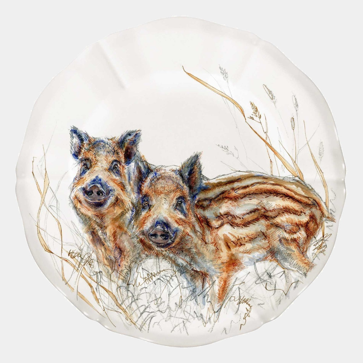 GIEN SOLOGNE talíř 23,2 cm - vzor mláďata