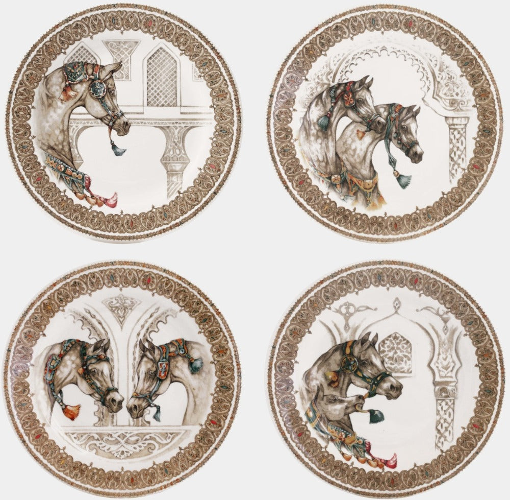 GIEN CHEVAUX DU VENT Talíř 22 cm