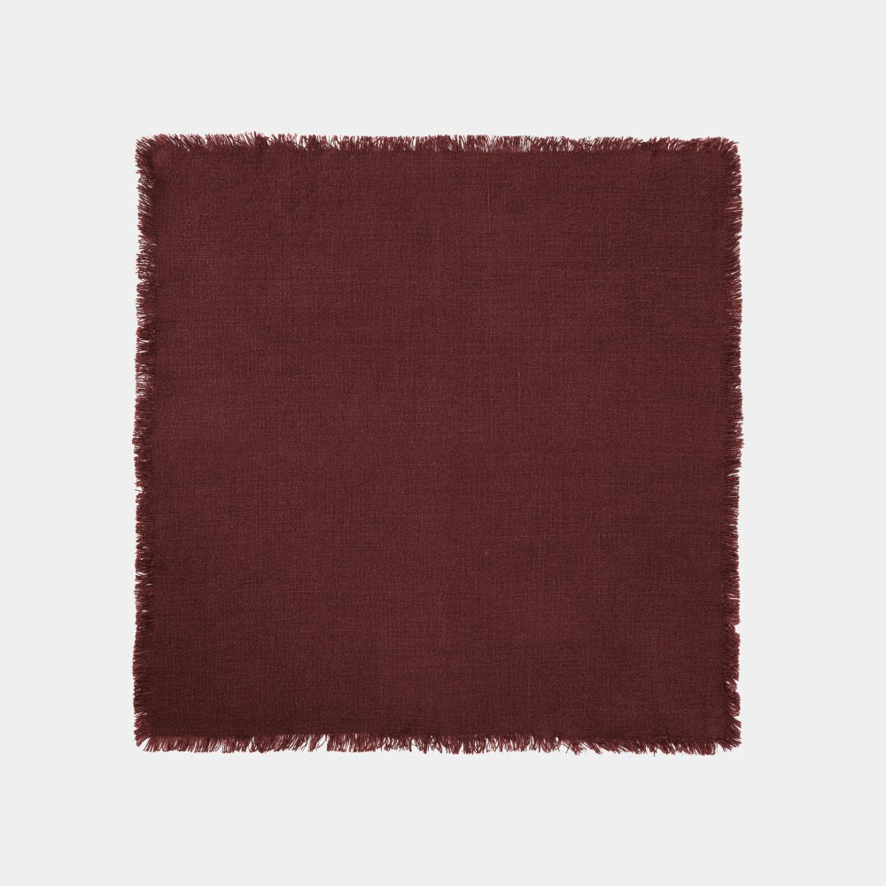 Once Milano lněný ubrousek s třásněmi