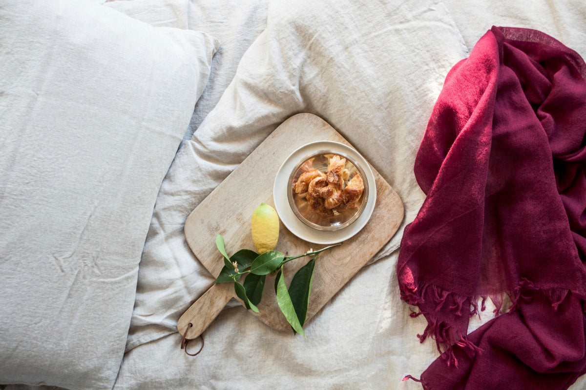 Once Milano jednobarevné luxusní lněné povlečení