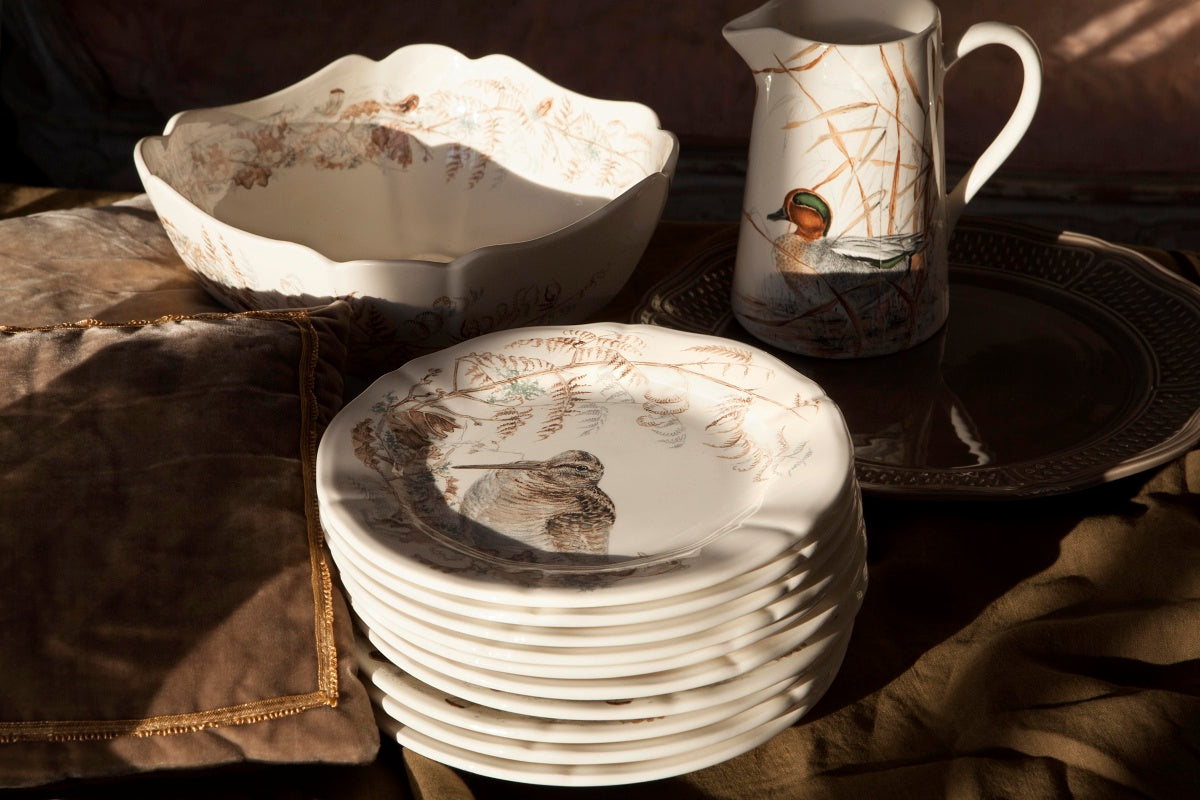 GIEN SOLOGNE velký čtvercový ubrus z bavlněného saténu