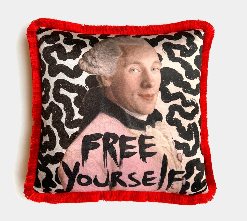 Coreterno sametový polštář Pink Dandy