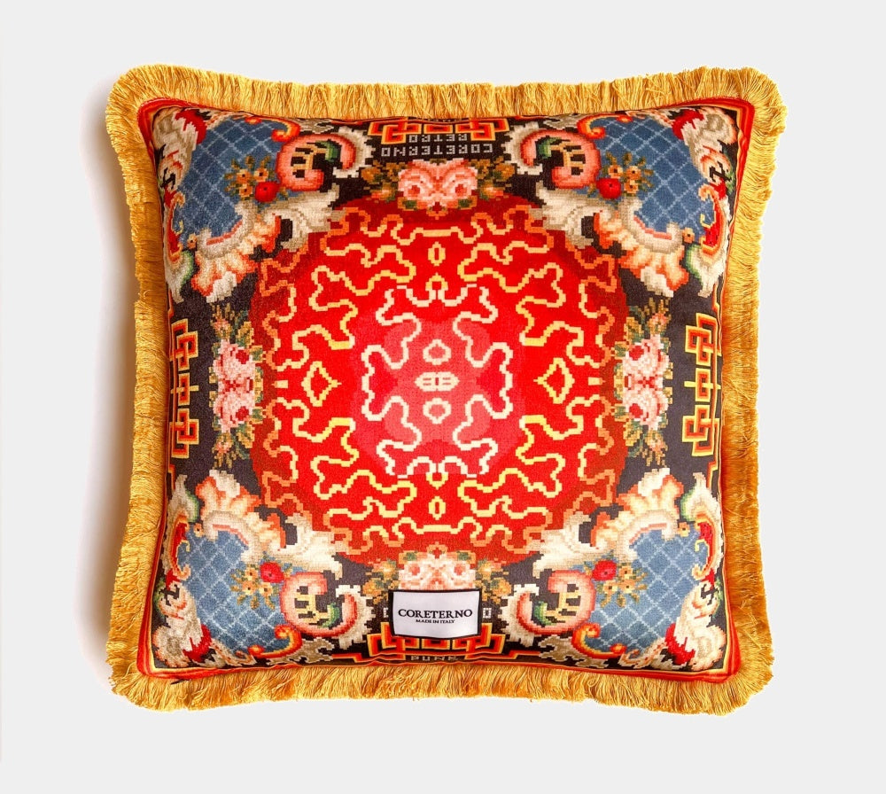 Coreterno sametový polštář Retrogaming