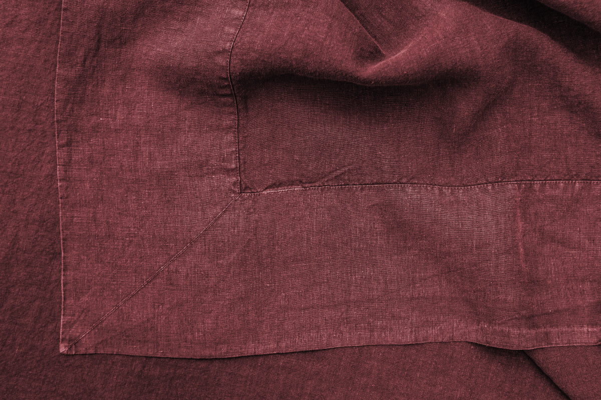 Once Milano klasický lněný ubrus se širokými okraji