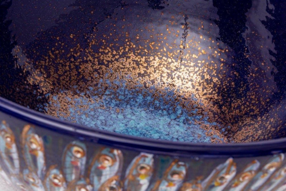 Velká keramická mísa RYBY - Bottega Vignoli - perdonahome