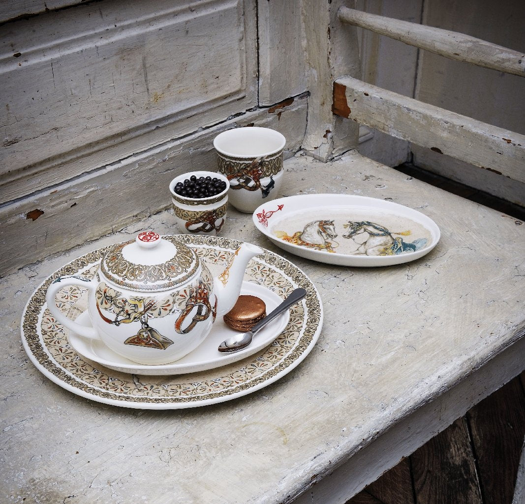 GIEN CHEVAUX DU VENT Talíř 27 cm