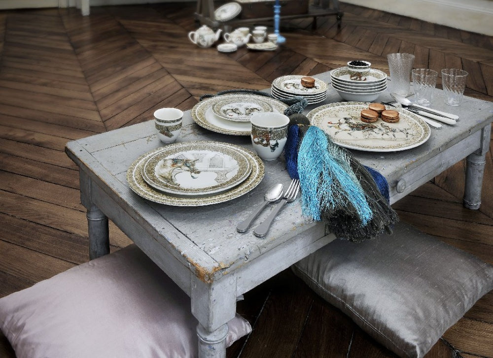 GIEN CHEVAUX DU VENT Čtvercový talíř 17 cm