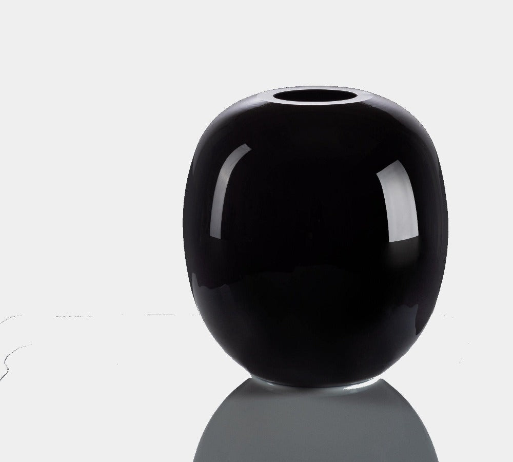 František Jungvirt Luxusní skleněná váza BLACK