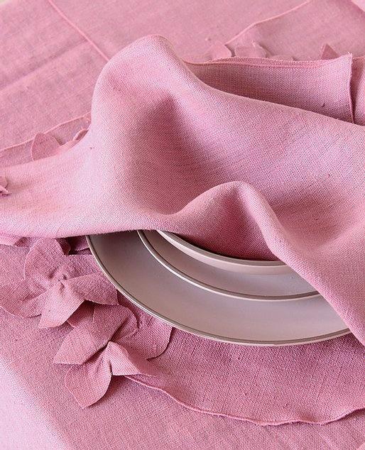 Luxusní lněný ubrousek GELSOMINO - Giardino Segreto