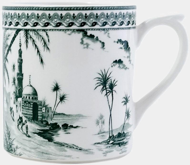 GIEN LES DÉPAREILLÉES GREEN Vintage čajový servis