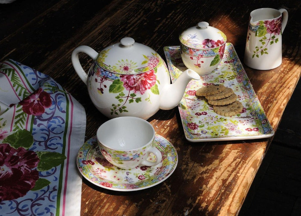GIEN MILLEFLEURS Vintage čajový servis