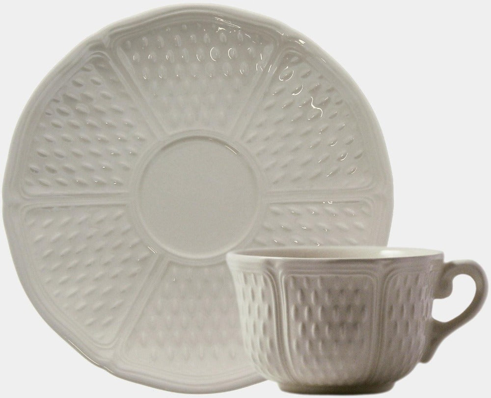 GIEN PONT-AUX-CHOUX BLANC Krémový čajový servis