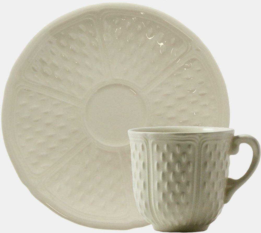 GIEN PONT-AUX-CHOUX BLANC Krémový čajový servis