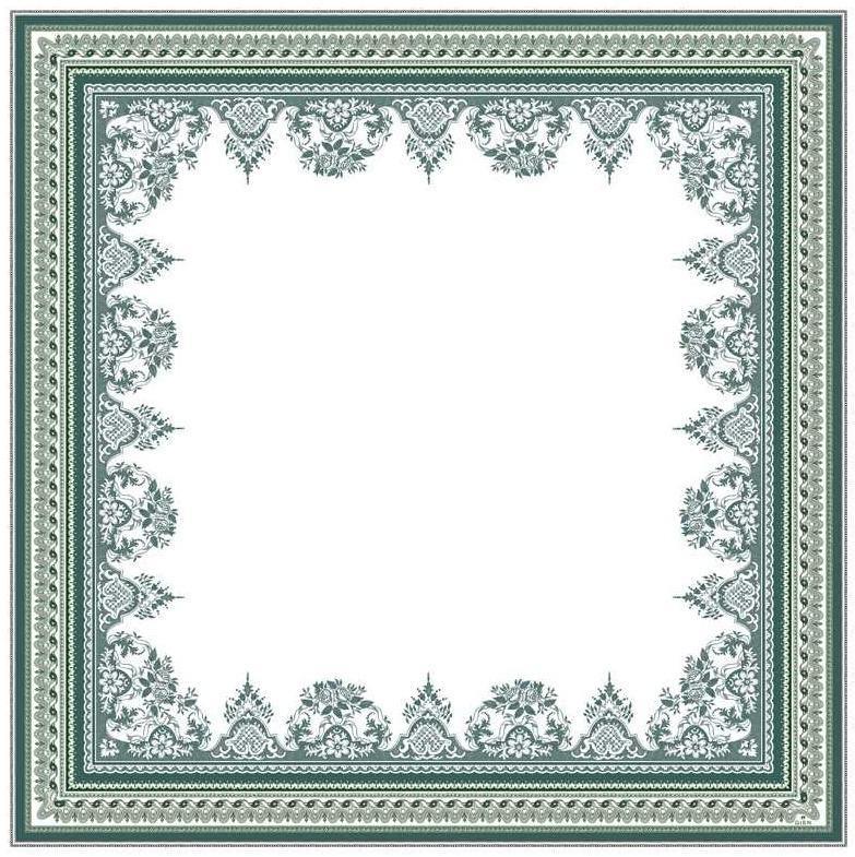 GIEN LES DÉPAREILLÉES Velký čtvercový ubrus z bavlněného saténu 170x170 cm