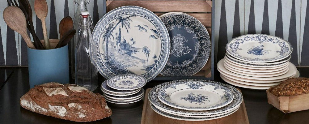 GIEN LES DÉPAREILLÉES BLUE Dezertní talíře Sada 6 ks