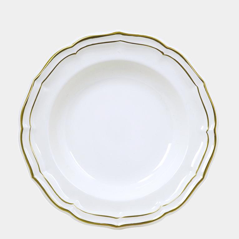 GIEN FILET OR Luxusní talíře s 18K zlatem