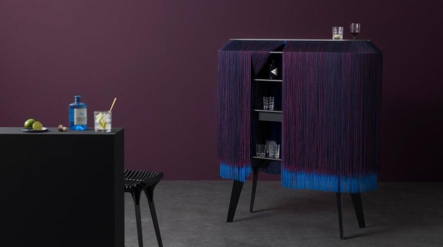 IBRIDE designová skříňka kabinet ALPAGA fialová