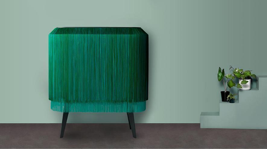 IBRIDE designová skříňka kabinet ALPAGA zelená