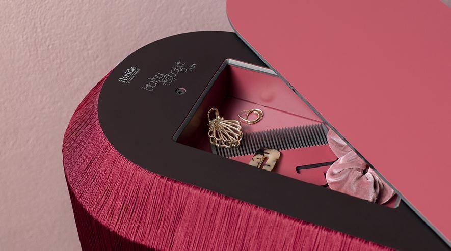 Skříňka BABY ALPAGA karmínově červená - IBRIDE - perdonahome