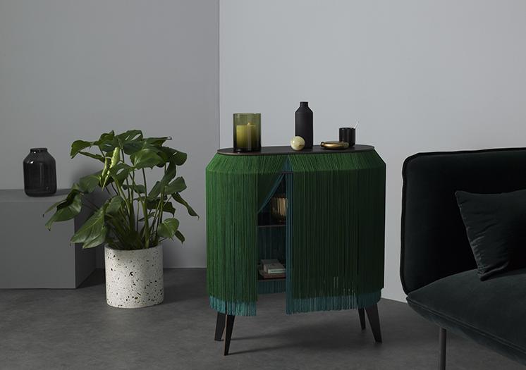 IBRIDE designová skříňka kabinet BABY ALPAGA zelená