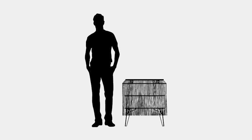 IBRIDE designová skříňka kabinet BABY ALPAGA zelená