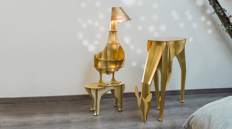IBRIDE vysoký konzolový stolek DIANE GOLD