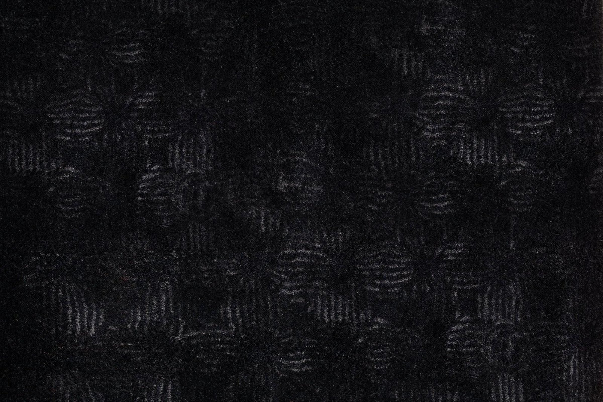 Vlněný koberec KIKYO HIMEJI BLACK - K3 - perdonahome