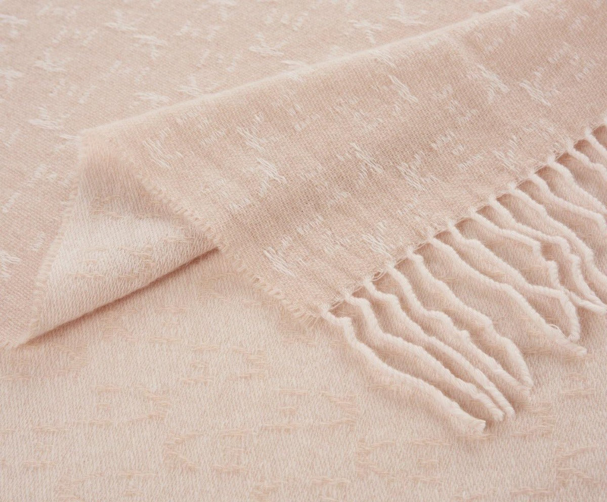 Vlněný pléd s kašmírem KOKO BEIGE - K3 - perdonahome
