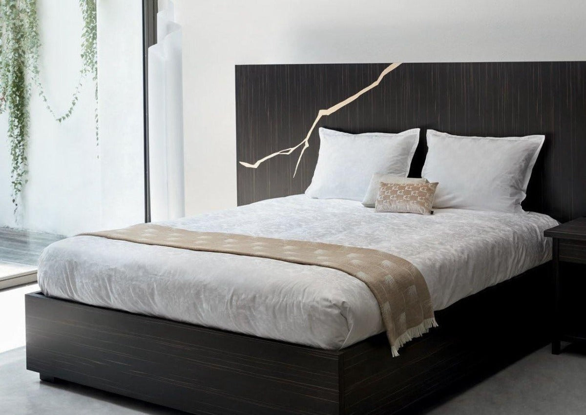 Žakárový vlněný pléd EDEUM BLACK - K3 - perdonahome