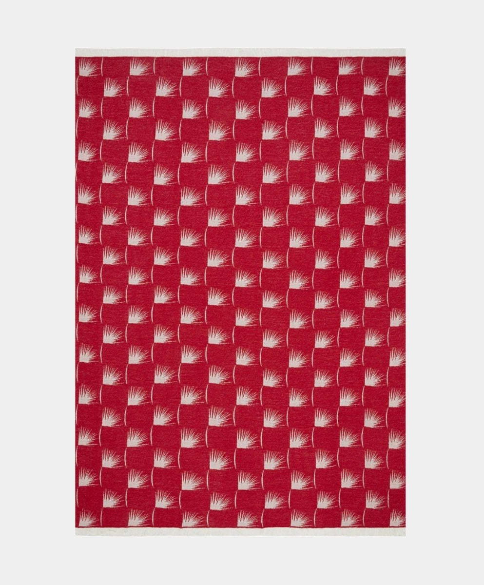 Žakárový vlněný pléd EDEUM RED - K3 - perdonahome
