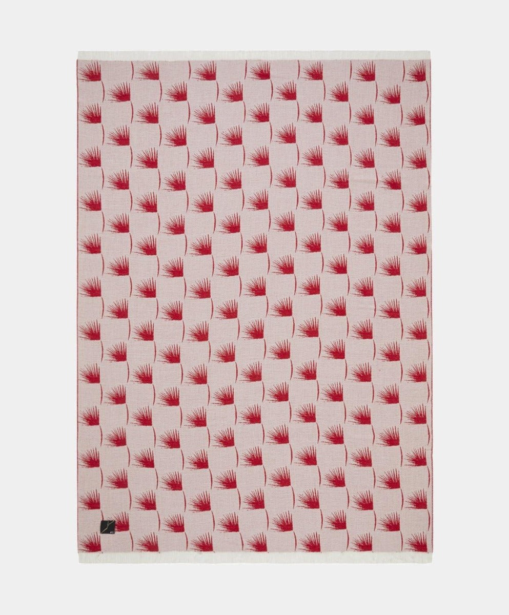 Žakárový vlněný pléd EDEUM RED - K3 - perdonahome