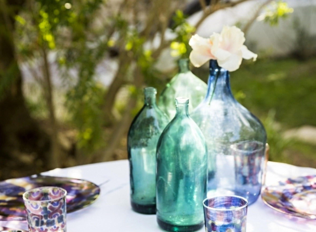 Barevné skleněné talíře - sada 4 ks - Le Botteghe su Gologone - perdonahome