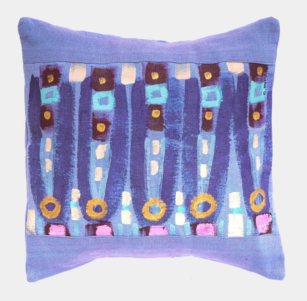 LE BOTTEGHE SU GOLOGONE Polštář ručně malovaný