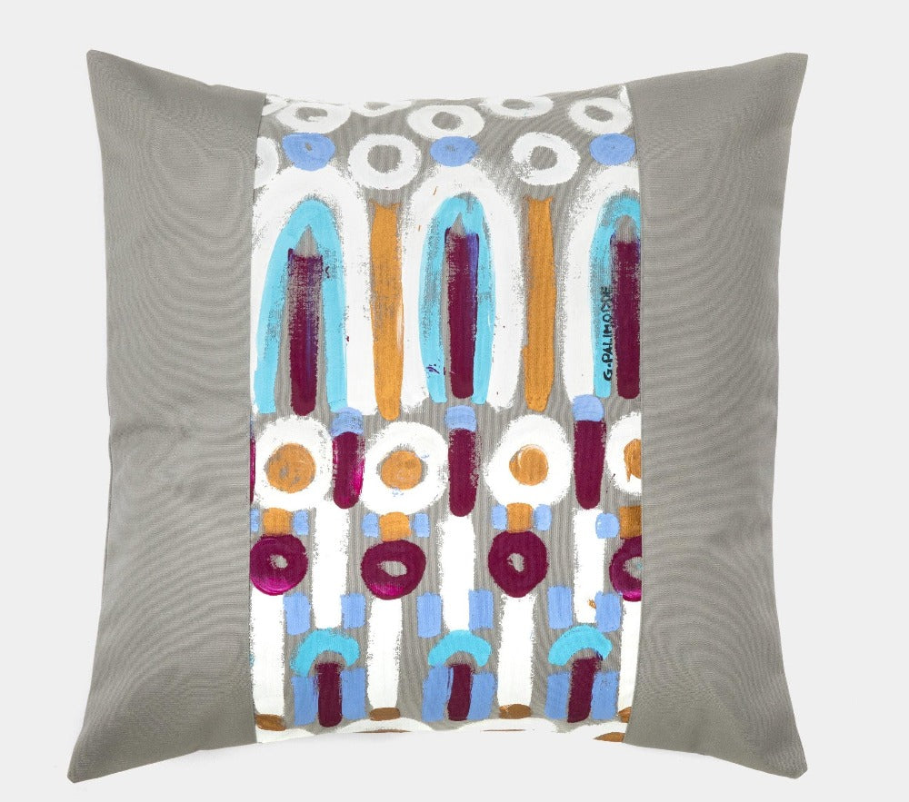 LE BOTTEGHE SU GOLOGONE Polštář ručně malovaný