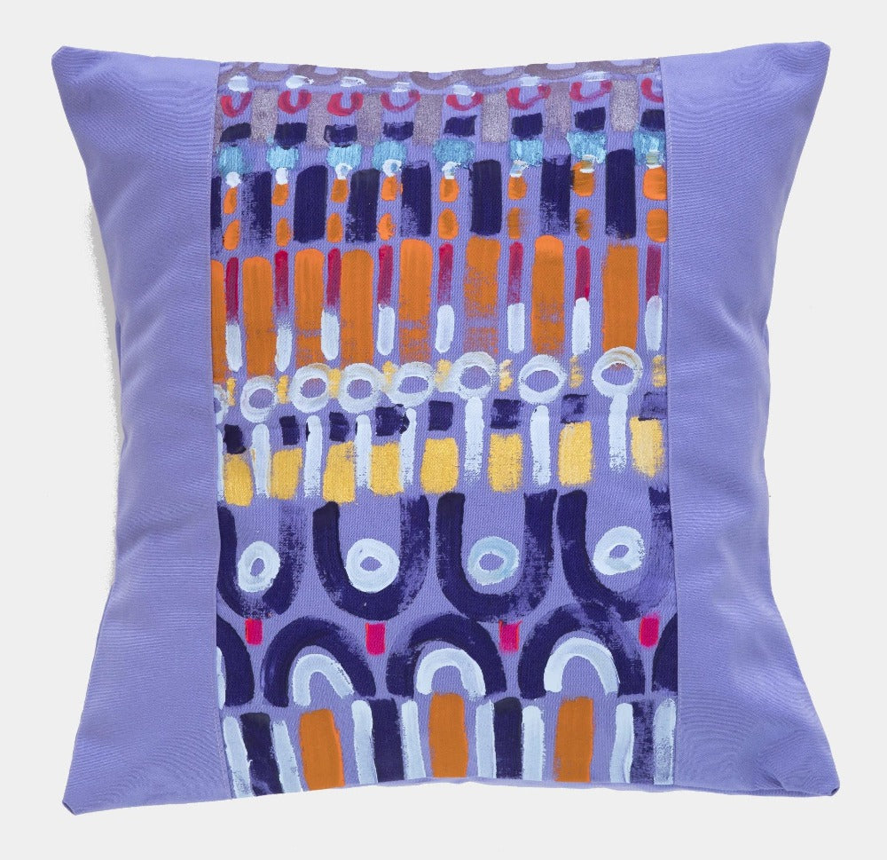 LE BOTTEGHE SU GOLOGONE Polštář ručně malovaný