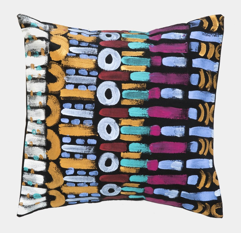 LE BOTTEGHE SU GOLOGONE Polštář ručně malovaný