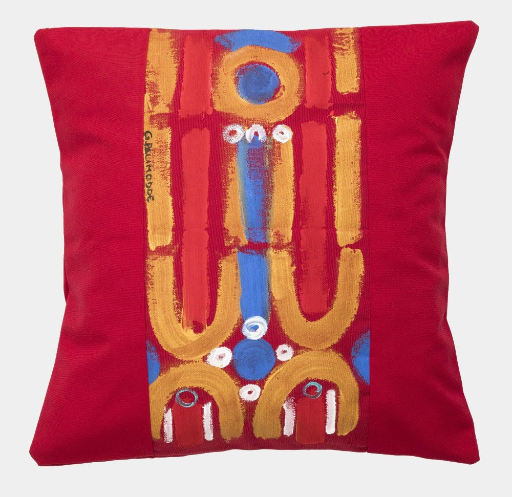 Velký malovaný polštář #15 - Le Botteghe su Gologone - perdonahome