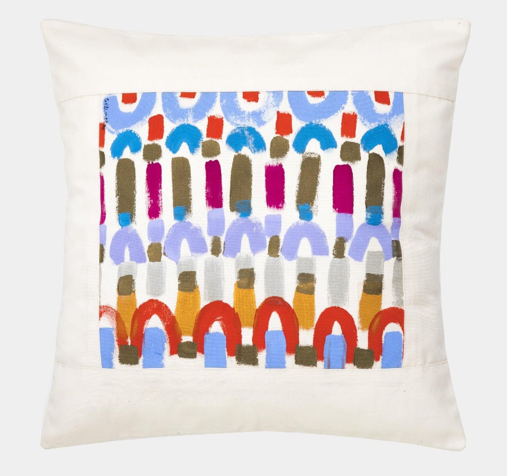 Velký malovaný polštář #67 - Le Botteghe su Gologone - perdonahome