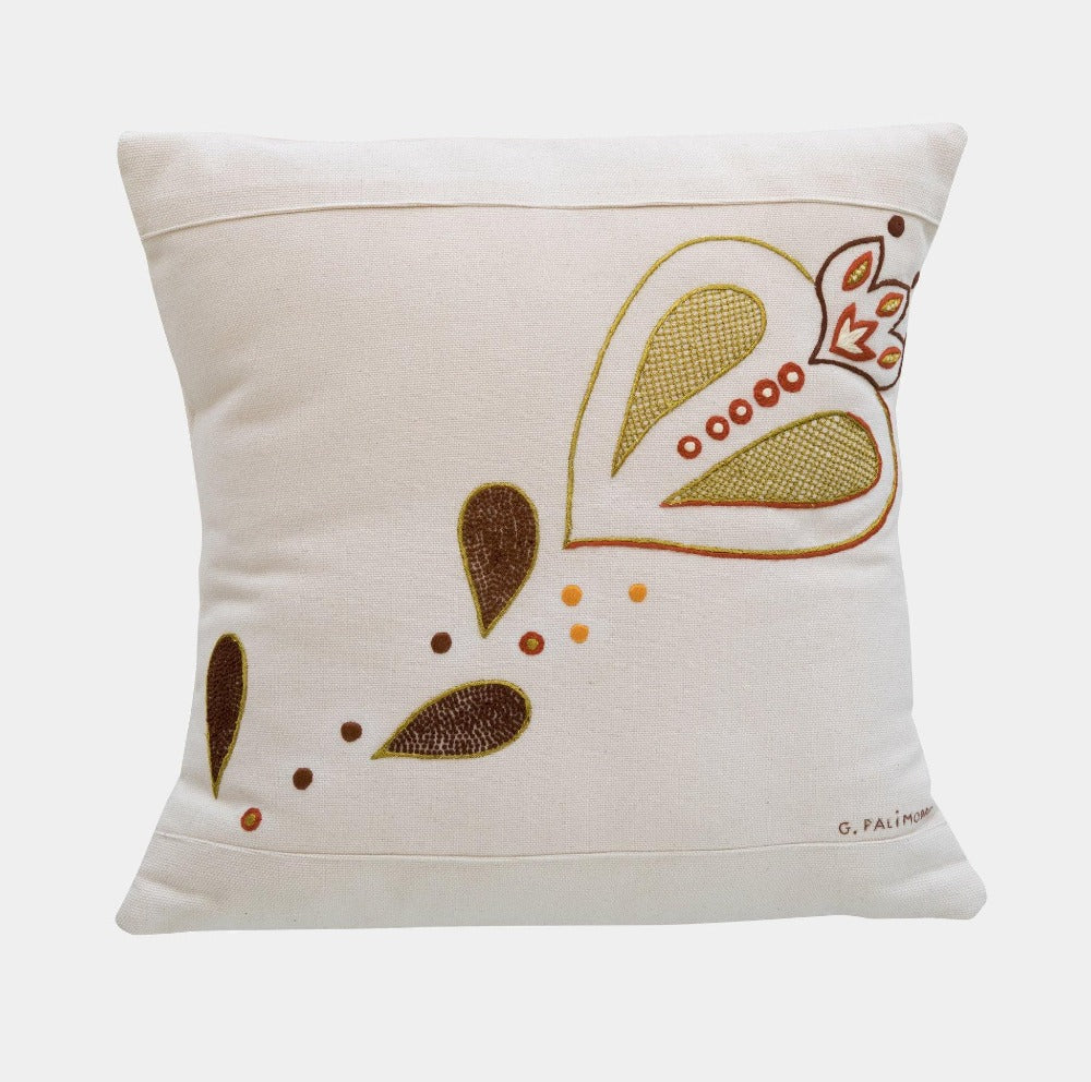 Vyšívaný polštářek SRDCE #5 - Le Botteghe su Gologone - perdonahome