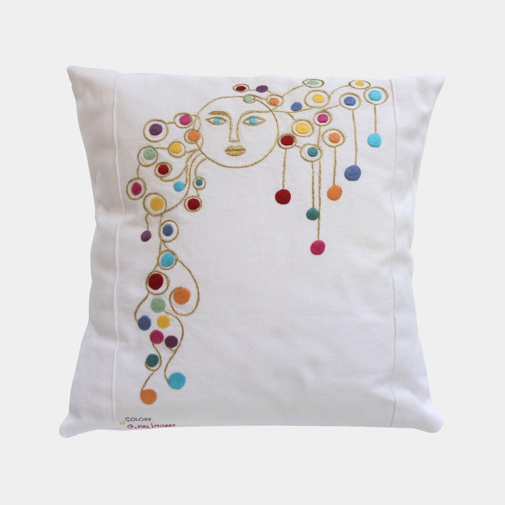 Vyšívaný polštářek ŽENA #12 - Le Botteghe su Gologone - perdonahome