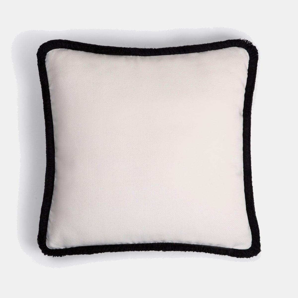 LO DECOR sametový dekorační polštář s třásněmi HAPPY PILLOW