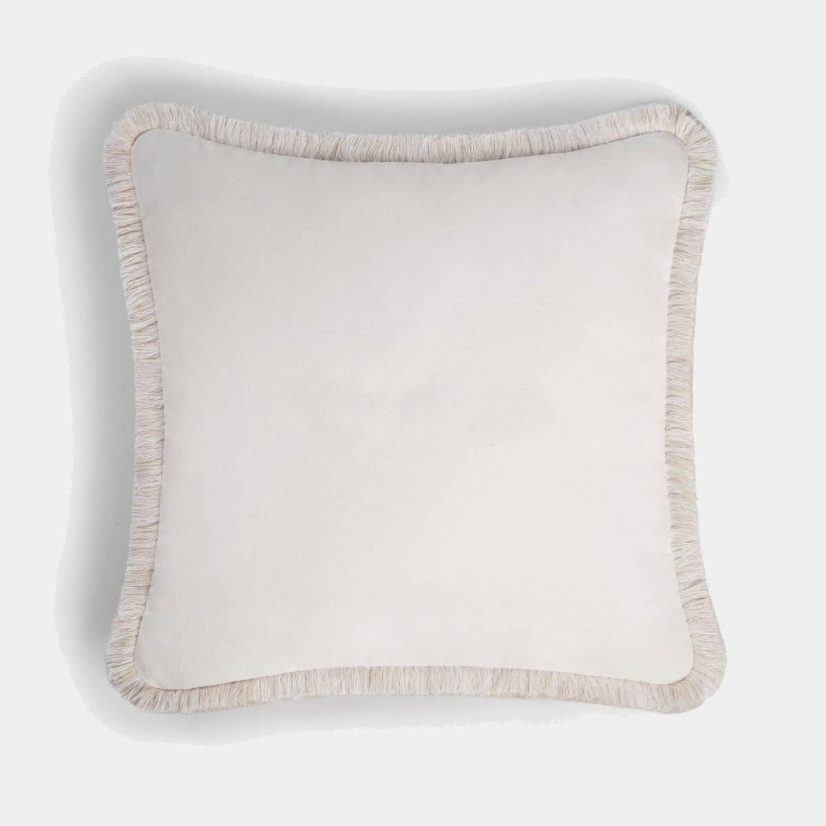 LO DECOR sametový dekorační polštář s třásněmi HAPPY PILLOW