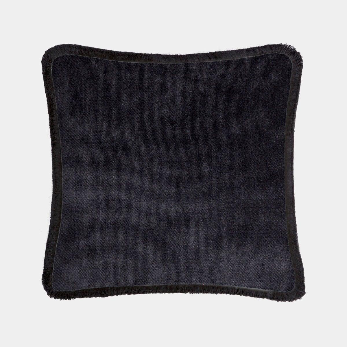 LO DECOR sametový dekorační polštář s třásněmi HAPPY PILLOW